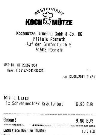 sskt Hffner Kochmtze Restaurant